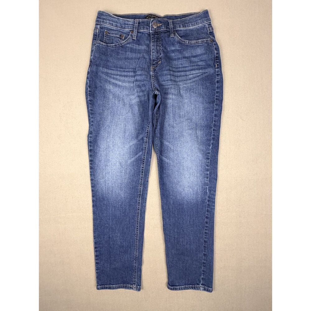 Banana Republic Womens Girlfriend Jeans Stretched Blue Denim Pants Casual